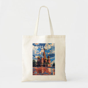 Moskau Russland Reise Kunst Vintage Tragetasche
