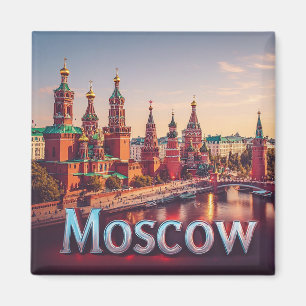 🧲 Moskau Russland Reiseandenken 🇷🇺 Magnet