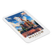 Moskau Russland Roter Platz Reisen Kunst Vintag Magnet (Rechte Seite)