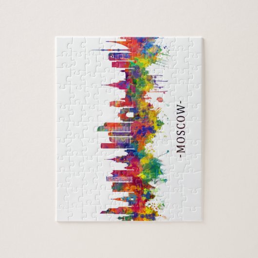 Moskau Russland Skyline Puzzle (Vertikal)