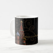 Moskau Russland St. Basil's Cathedral Kaffee Tasse (Vorderseite Links)