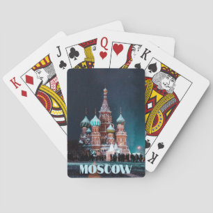 Moskau Russland St. Basils Kathedrale Spielkarten