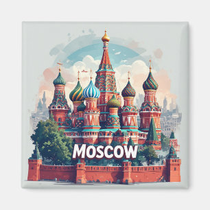 Moskau Russland Stadt Erbe Geschenk Für Reisende � Magnet