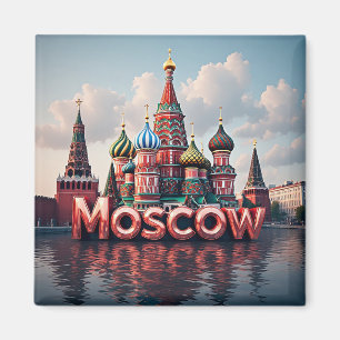 🧲 Moskau Russland Urlaubserinnerung 🇷🇺 Magnet