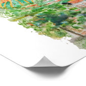 Moskau Saint Basil Wasserfarbe Poster (Ecke)