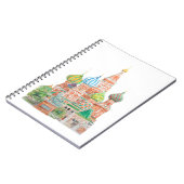 Moskau Saint Basil's Kathedrale Aquarell auf der R Notizblock (Linke Seite)