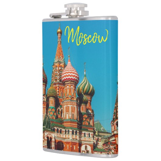 Moskau St Basil's Cathedral Roter Platz Flachmann (Links)