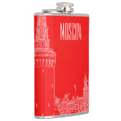 Moskau St Basil's Cathedral Roter Platz Sketch Flachmann (Rechts)