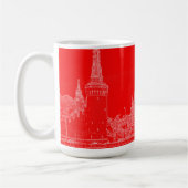 Moskau St Basil's Cathedral Roter Platz Sketch Kaffeetasse (Links)