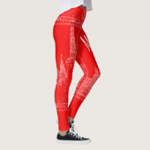Moskau St Basil's Cathedral Roter Platz Sketch Leggings (Rechts)
