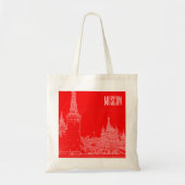Moskau St Basil's Cathedral Roter Platz Sketch Tragetasche (Vorne)