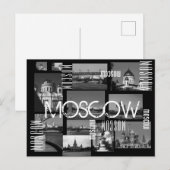 Moskau Stadt St Basil's Cathedral Architektur Stad Postkarte (Vorne/Hinten)