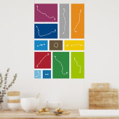 Moskau - Transitpaletten Poster (Küche)