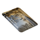 Moskau. Winter. Löwenskulptur Magnet (Rechte Seite)