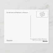 Moskauer Architektur Postkarte (Rückseite)