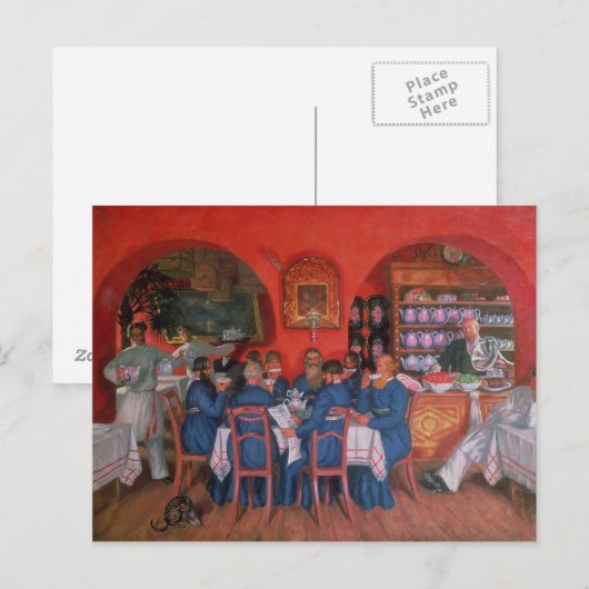 Moskauer Café, 1916 Postkarte (Vorne/Hinten)