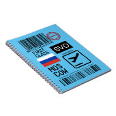 Moskauer Flughafen Notizblock (Rechte Seite)