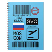 Moskauer Flughafen Notizblock (Vorderseite)