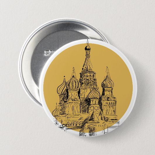Moskauer Kathedrale Button (Vorne & Hinten)
