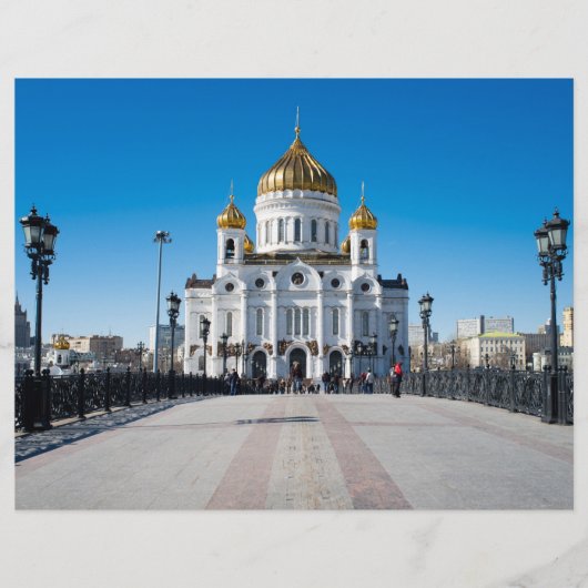 Moskauer Kathedrale Christus der Erretter Flyer (Vorne)