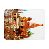 Moskauer Kirche St. Basilius Roter Platz #1 Magnet (Horizontal)