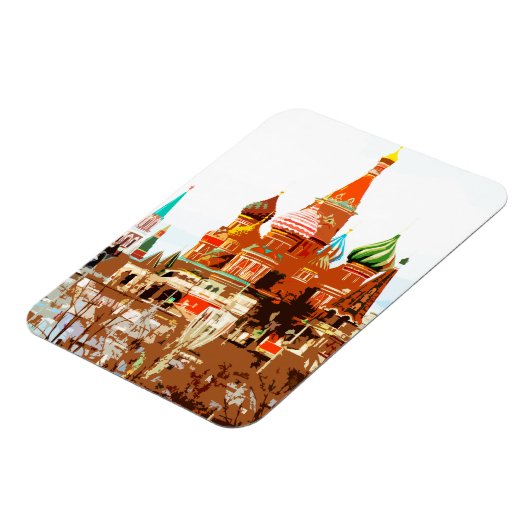Moskauer Kirche St. Basilius Roter Platz #1 Magnet (Linke Seite)