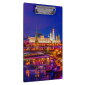 Moskauer Kreml in der Winternacht Klemmbrett (Rechts)