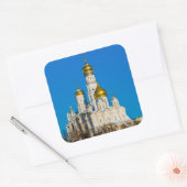 Moskauer Kreml Kathedralen Quadratischer Aufkleber (Umschlag)