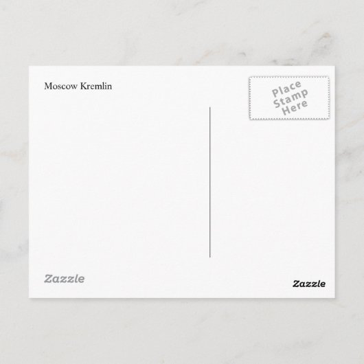 Moskauer Kreml Postkarte (Rückseite)