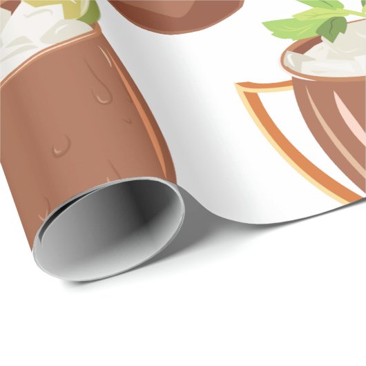 Moskauer Mule Geschenkpapier (Rolleneckpunkt)