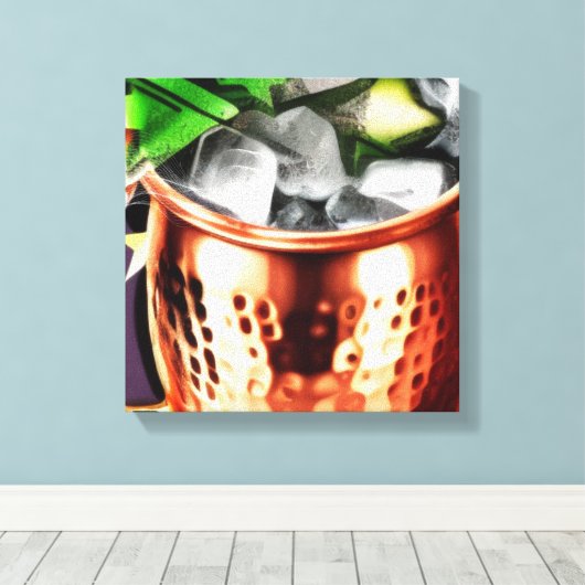 Moskauer Mule Leinwanddruck (Insitu (Holzboden))