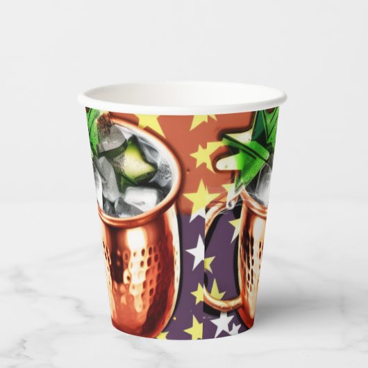 Moskauer Mule Pappbecher (Vorderseite)