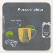 Moskauer Mule Rechteckiger Pappuntersetzer (Vorderseite)