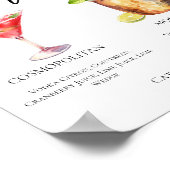 Moskauer Mule Signature Cocktails Menü Poster (Ecke)