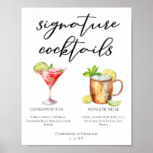 Moskauer Mule Signature Cocktails Menü Poster (Vorne)