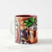 Moskauer Mule Zweifarbige Tasse (Vorderseite Links)