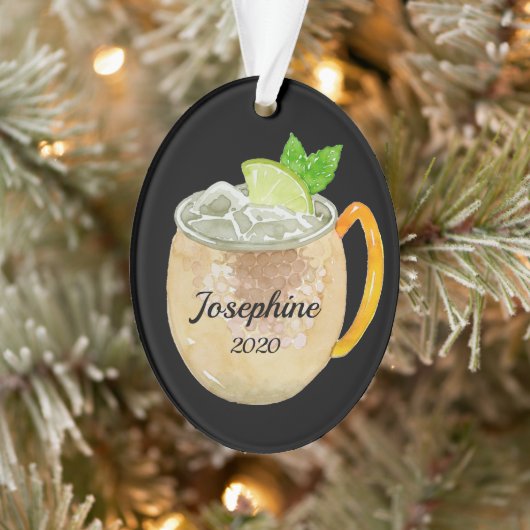 Moskauer Muschelcocktail Personalisiert Ornament (Baum)