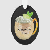 Moskauer Muschelcocktail Personalisiert Ornament (Vorderseite)