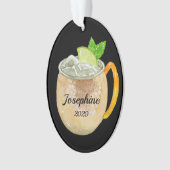 Moskauer Muschelcocktail Personalisiert Ornament (Vorderseite)