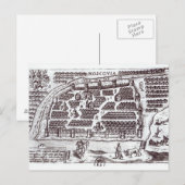 Moskauer Plan, 1628 Postkarte (Vorne/Hinten)
