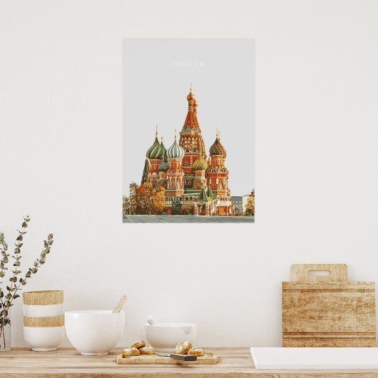 Moskauer Reisevorführung Poster (Küche)