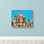 Moskauer Roter Platz St Basils Russland-Architektu Leinwanddruck (Insitu (Holzboden))