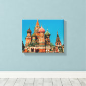 Moskauer Roter Platz St Basils Russland-Architektu Leinwanddruck (Insitu (Holzboden))