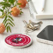 Moskauer RundEmblem Schlüsselanhänger (Seite)