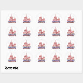 Moskauer Russische Föderation Runder Aufkleber (Blatt)