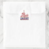 Moskauer Russische Föderation Runder Aufkleber (Tasche)