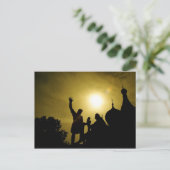 Moskauer Silhouetten Postkarte (Stehend Vorderseite)