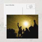 Moskauer Silhouetten Postkarte (Vorne/Hinten)