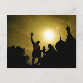 Moskauer Silhouetten Postkarte