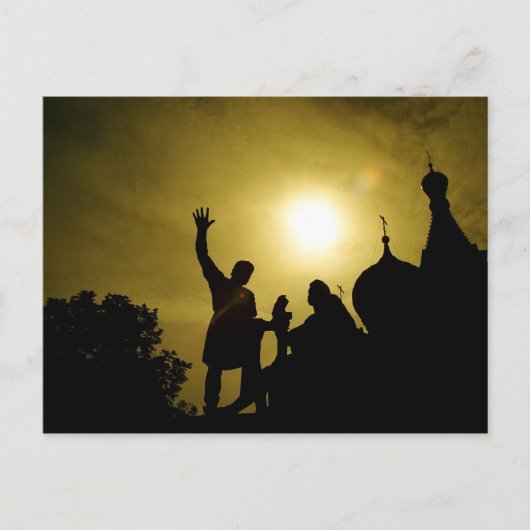Moskauer Silhouetten Postkarte (Vorderseite)